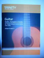 Trinity Guitar Scales, Arpeggios, and Sudies from Initial to Grade 5.